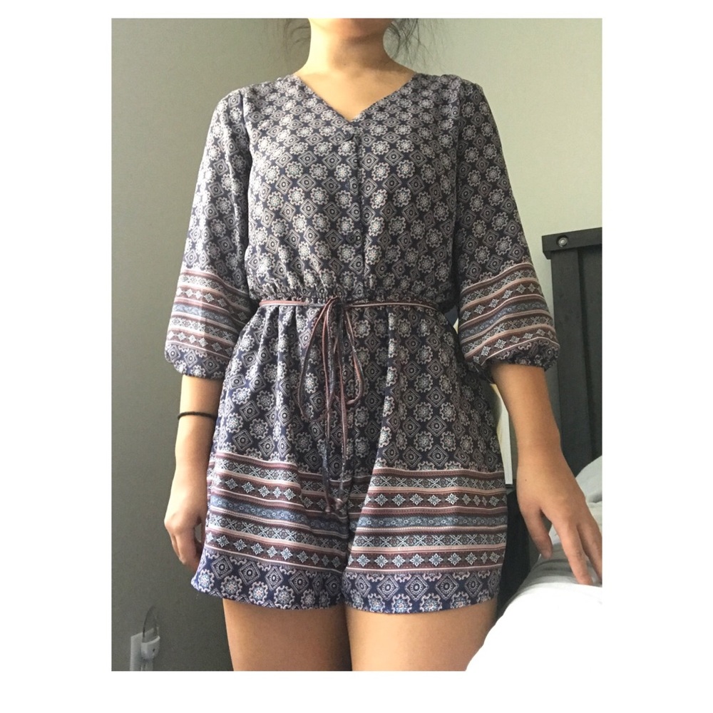 miami Patterned Romper